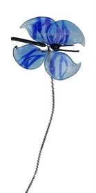 Glass butterfly on wire